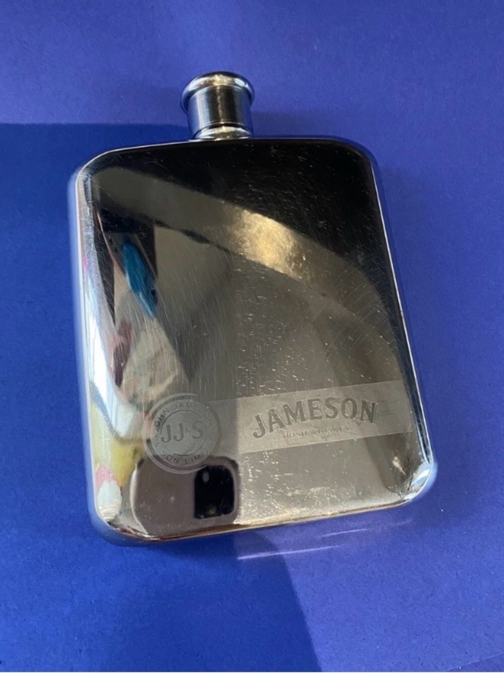 Vintage | Jamison whisky  flask silver